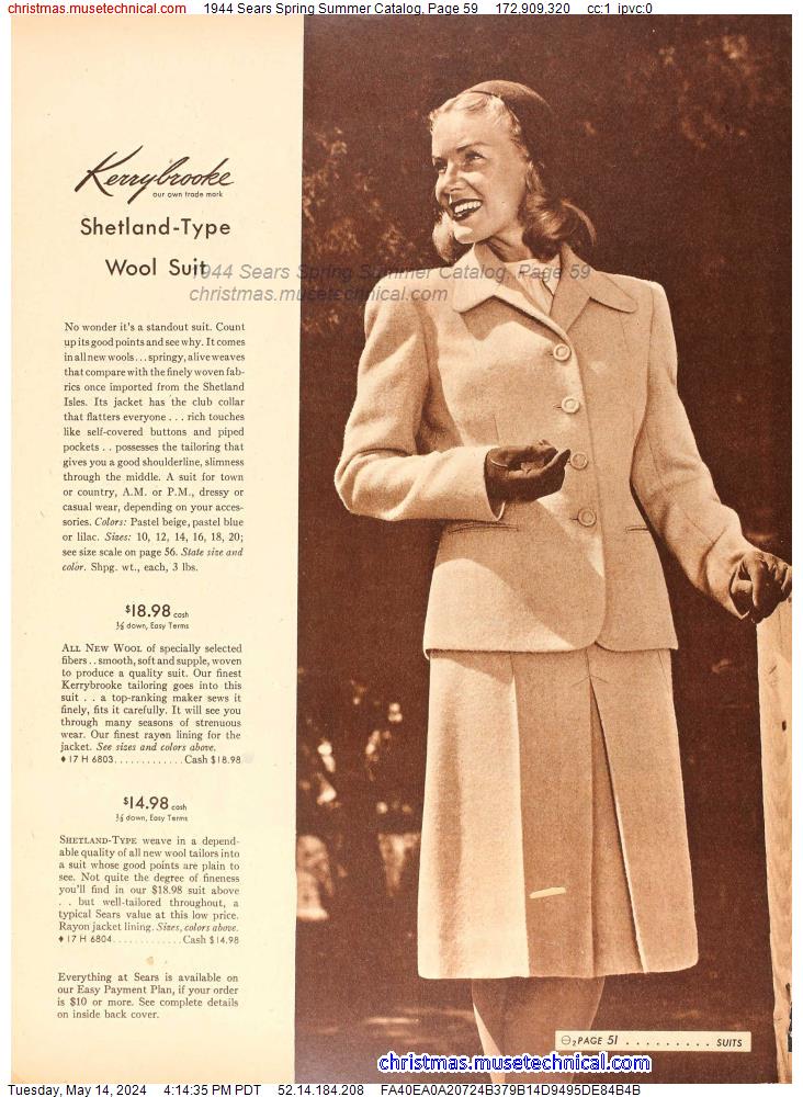 1944 Sears Spring Summer Catalog, Page 59