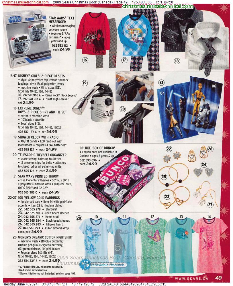 2009 Sears Christmas Book (Canada), Page 49