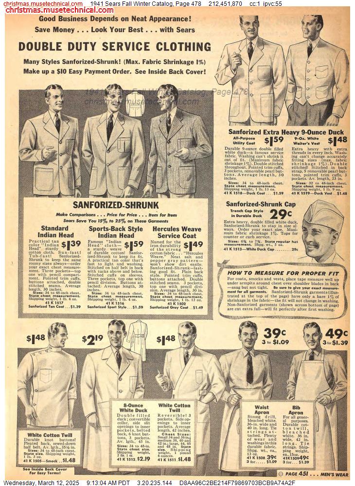 1941 Sears Fall Winter Catalog, Page 478