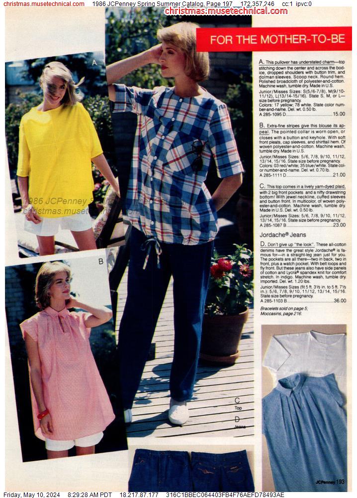1986 JCPenney Spring Summer Catalog, Page 197