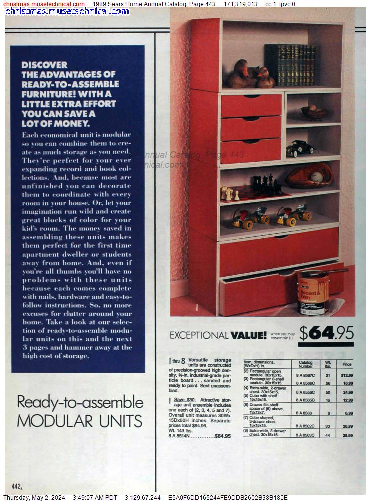 1989 Sears Home Annual Catalog, Page 443
