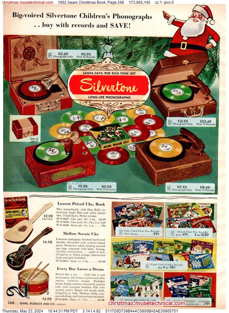 1952 Sears Christmas Book, Page 256