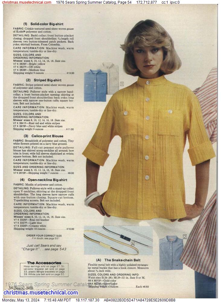 1976 Sears Spring Summer Catalog, Page 54