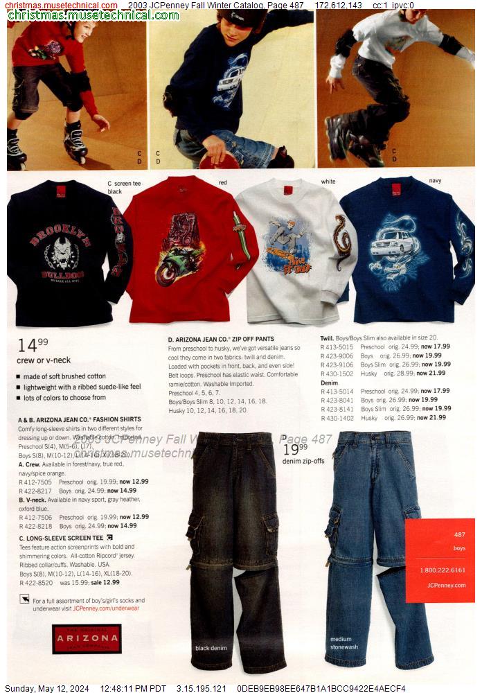2003 JCPenney Fall Winter Catalog, Page 487