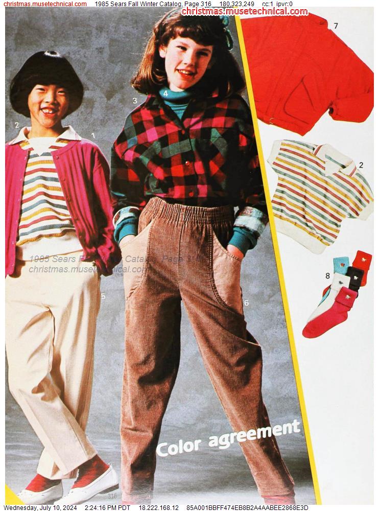 1985 Sears Fall Winter Catalog, Page 316