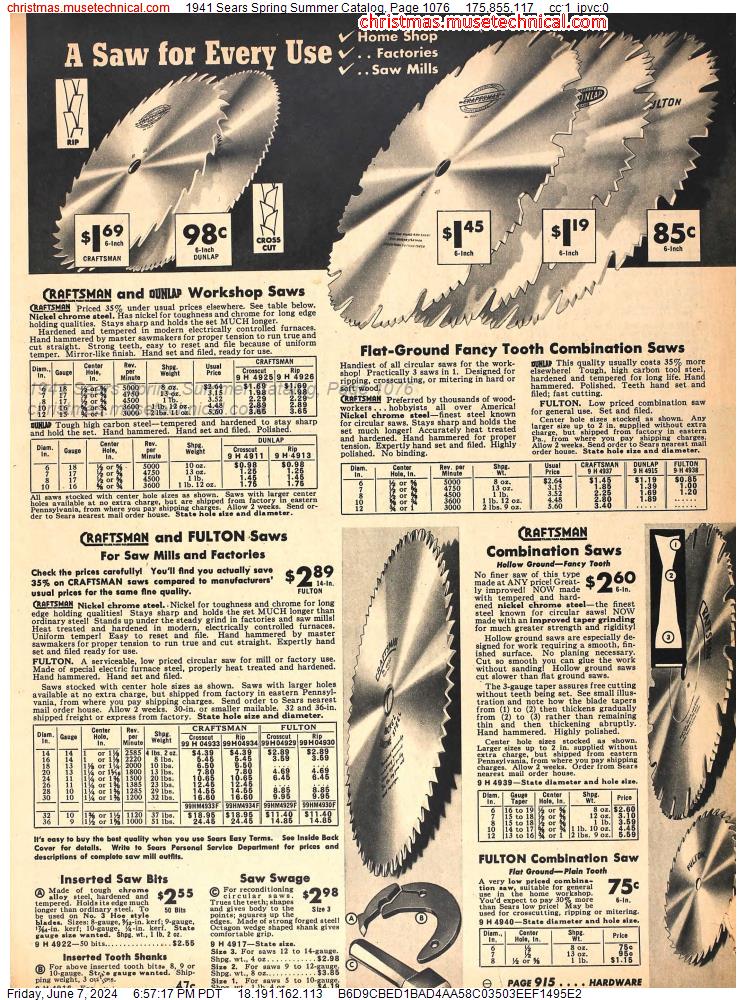 1941 Sears Spring Summer Catalog, Page 1076