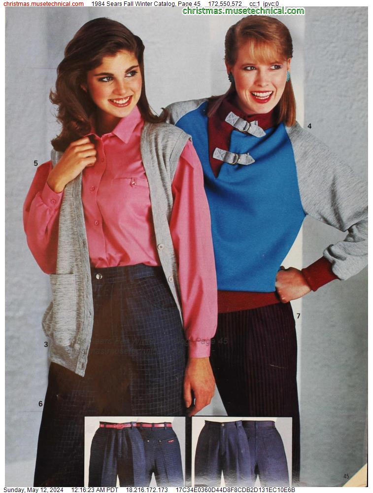 1984 Sears Fall Winter Catalog, Page 45
