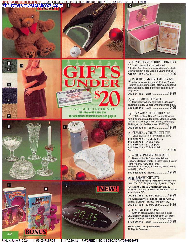 2000 Sears Christmas Book (Canada), Page 42