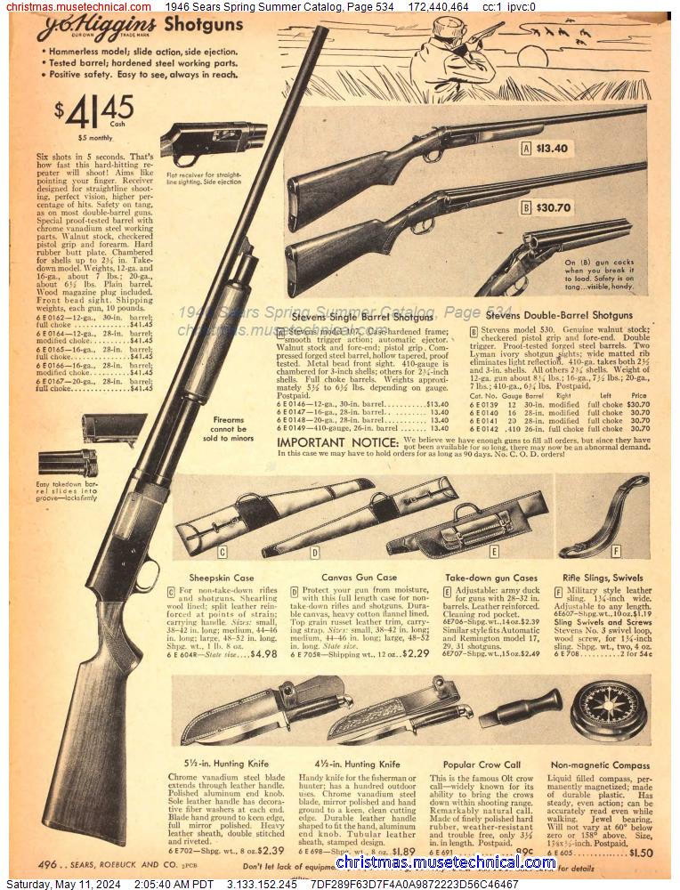 1946 Sears Spring Summer Catalog, Page 534