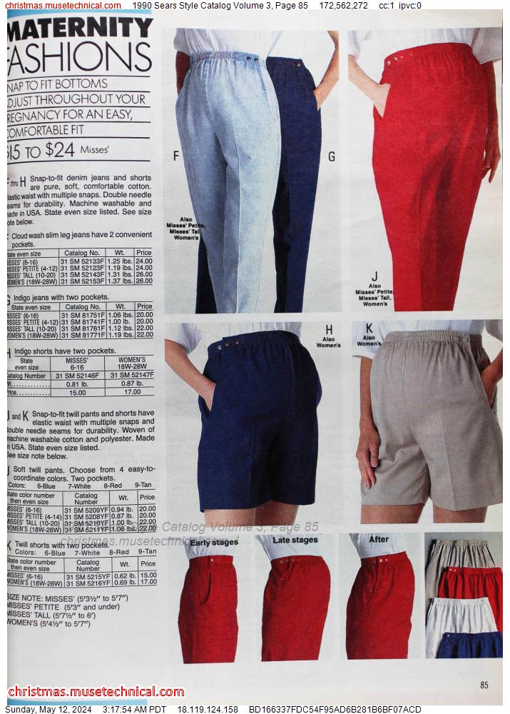 1990 Sears Style Catalog Volume 3, Page 85