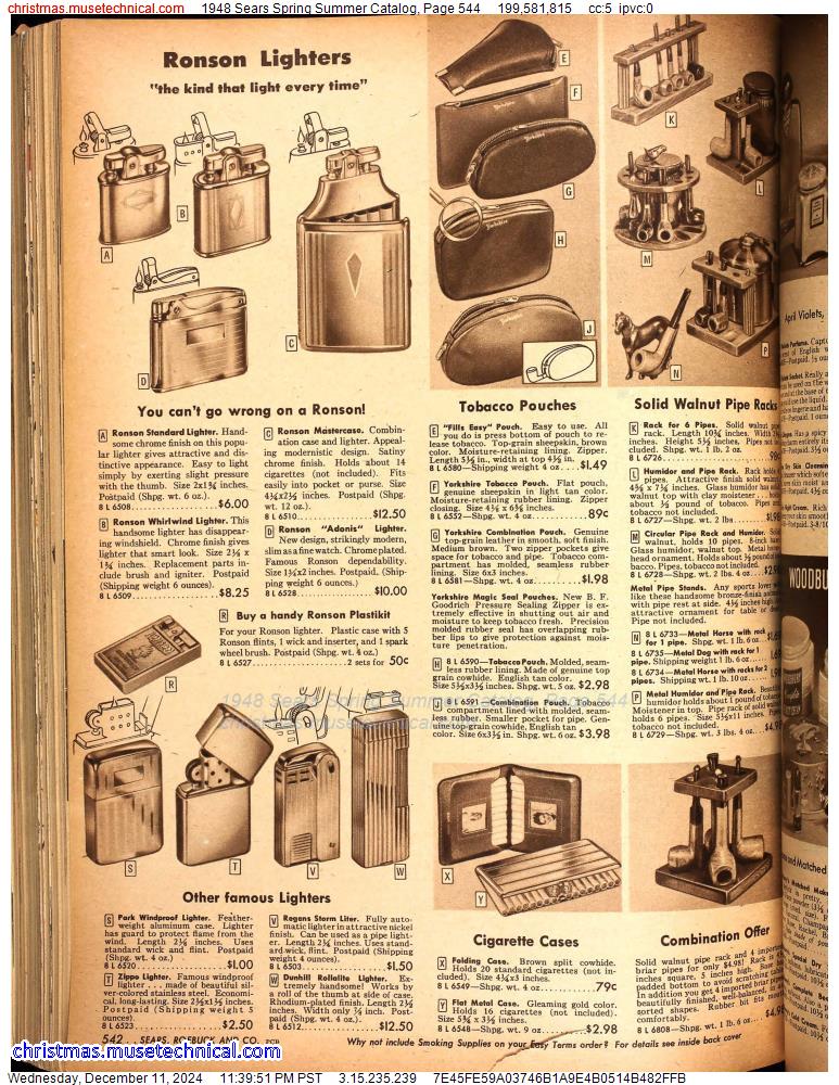 1948 Sears Spring Summer Catalog, Page 544