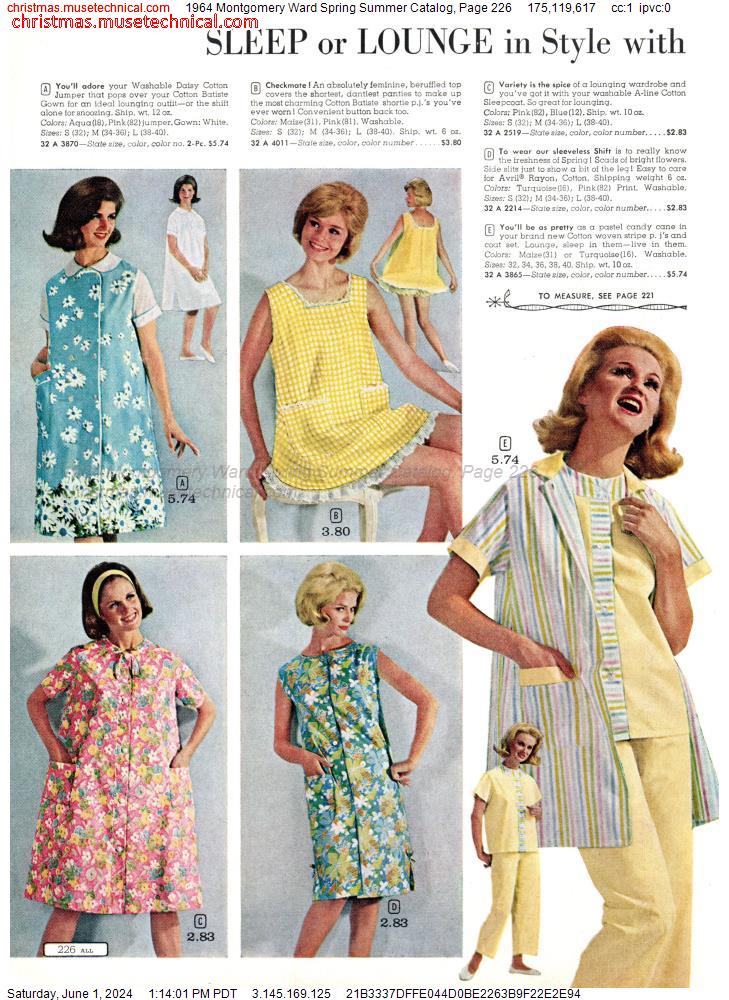 1964 Montgomery Ward Spring Summer Catalog, Page 226