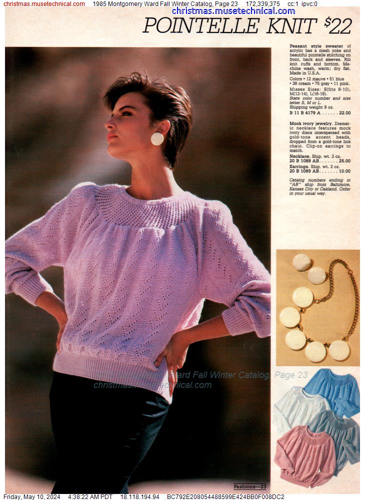 1985 Montgomery Ward Fall Winter Catalog, Page 23