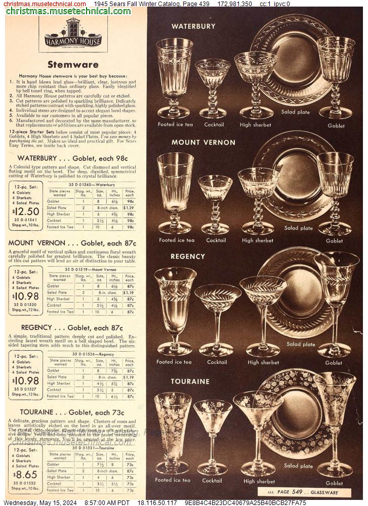 1945 Sears Fall Winter Catalog, Page 439