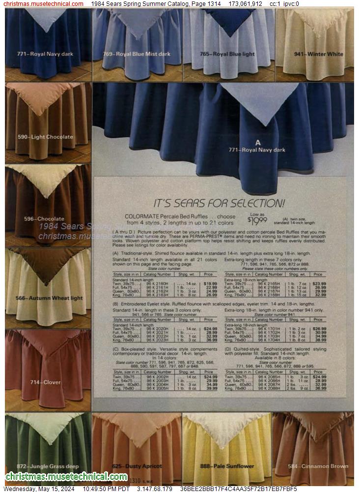 1984 Sears Spring Summer Catalog, Page 1314