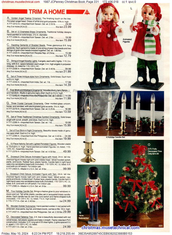 1987 JCPenney Christmas Book, Page 331