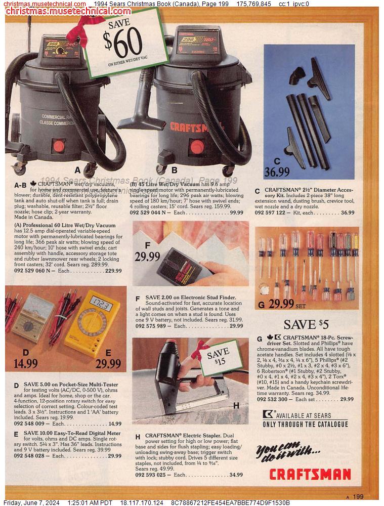 1994 Sears Christmas Book (Canada), Page 199