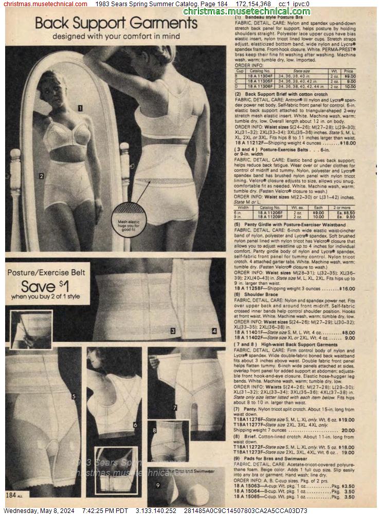 1983 Sears Spring Summer Catalog, Page 184