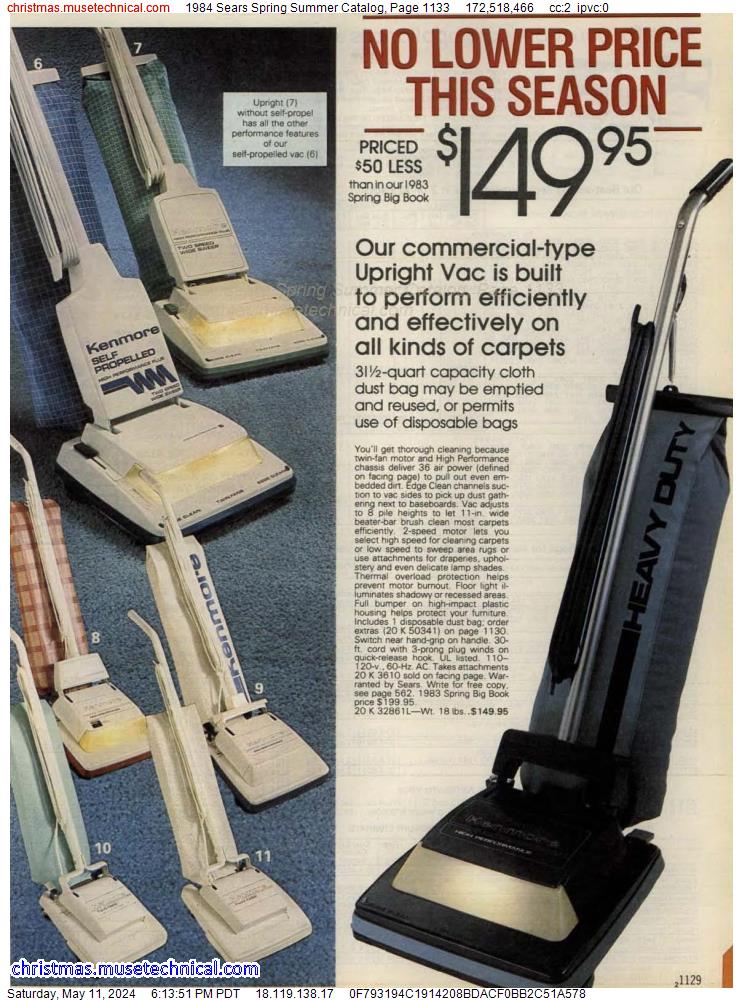1984 Sears Spring Summer Catalog, Page 1133