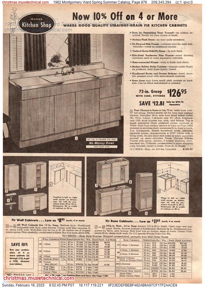 1962 Montgomery Ward Spring Summer Catalog, Page 876