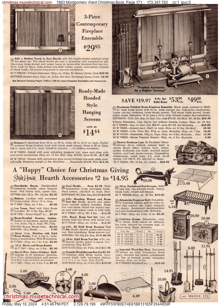 1963 Montgomery Ward Christmas Book, Page 171
