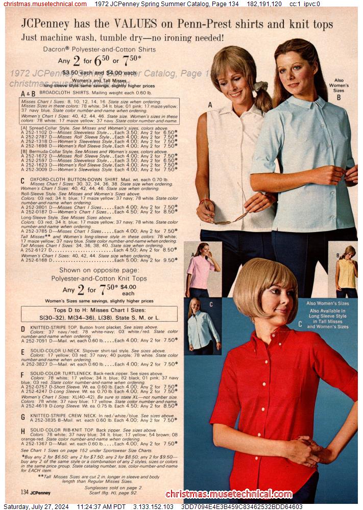 1972 JCPenney Spring Summer Catalog, Page 134
