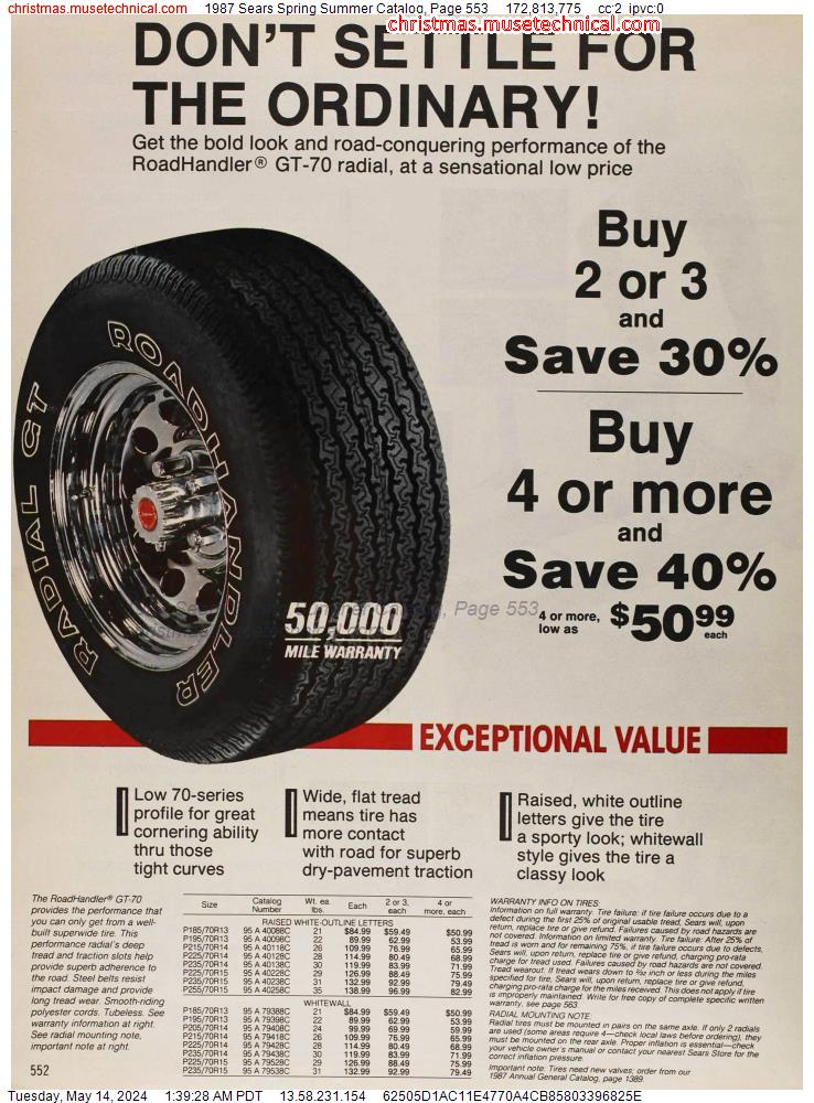 1987 Sears Spring Summer Catalog, Page 553
