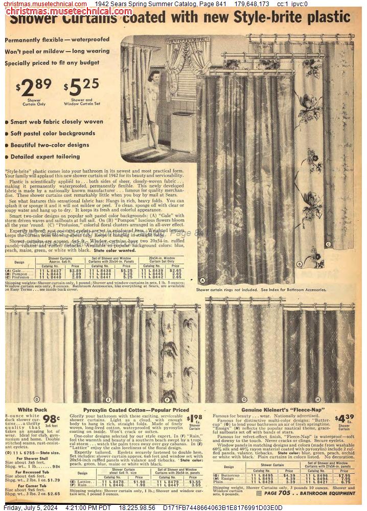 1942 Sears Spring Summer Catalog, Page 841
