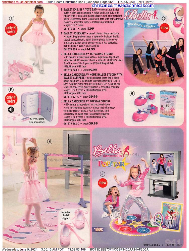 2005 Sears Christmas Book (Canada), Page 961