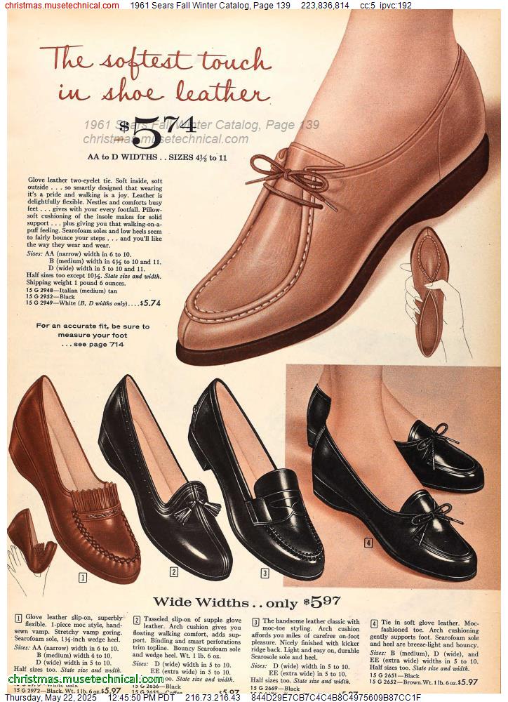 1961 Sears Fall Winter Catalog, Page 139