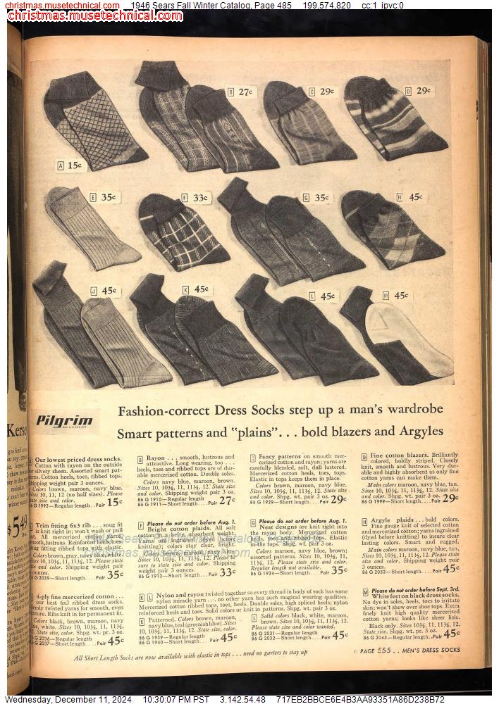 1946 Sears Fall Winter Catalog, Page 485