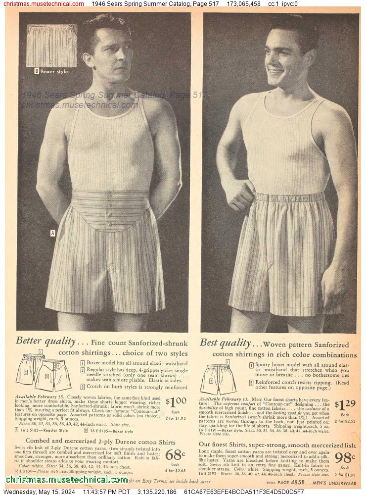 1946 Sears Spring Summer Catalog, Page 517