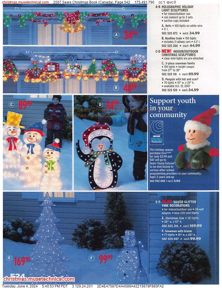 2007 Sears Christmas Book (Canada), Page 542