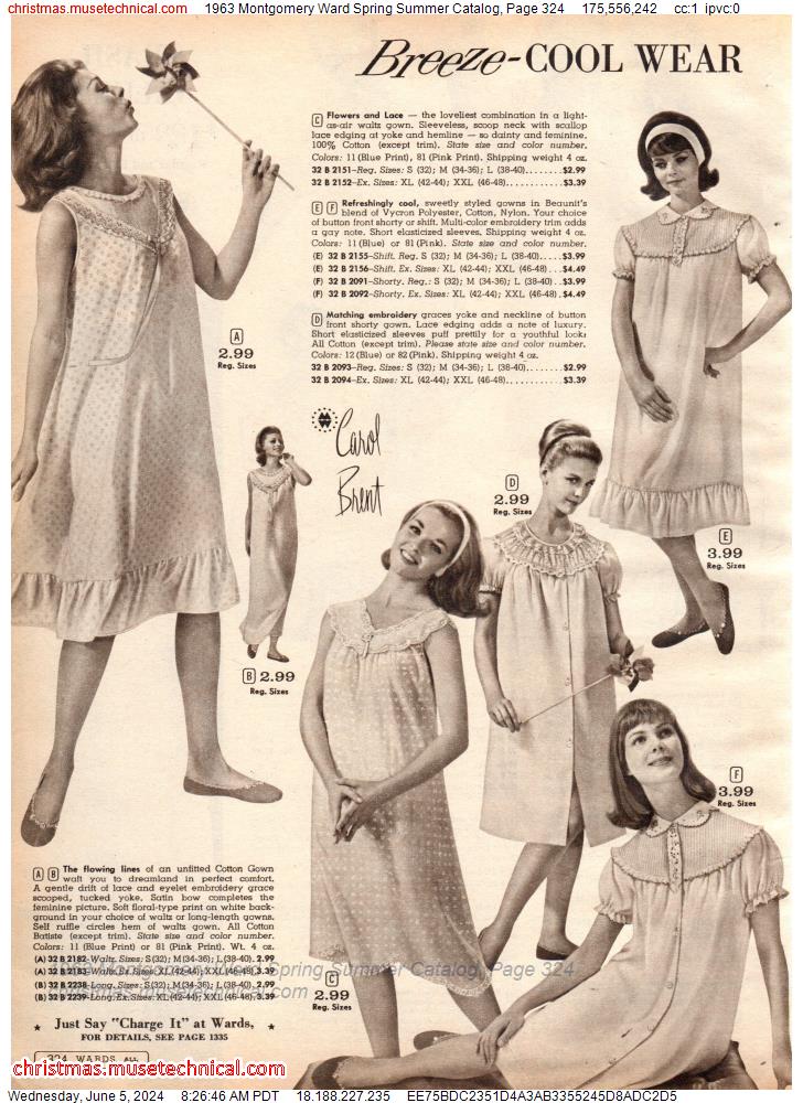 1963 Montgomery Ward Spring Summer Catalog, Page 324