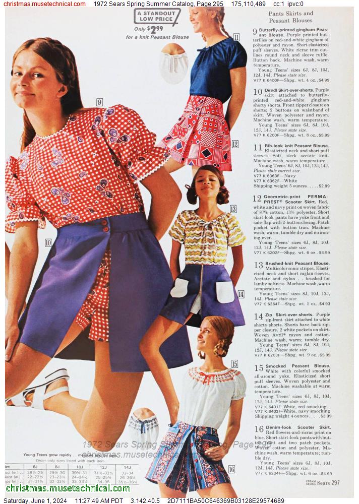 1972 Sears Spring Summer Catalog, Page 295
