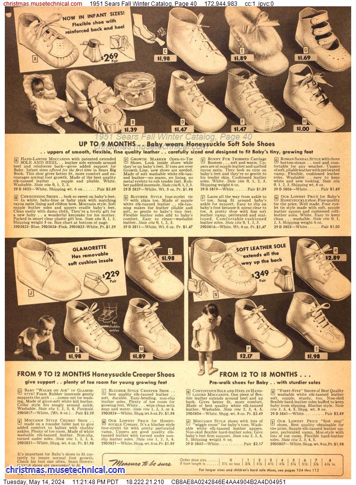 1951 Sears Fall Winter Catalog, Page 40