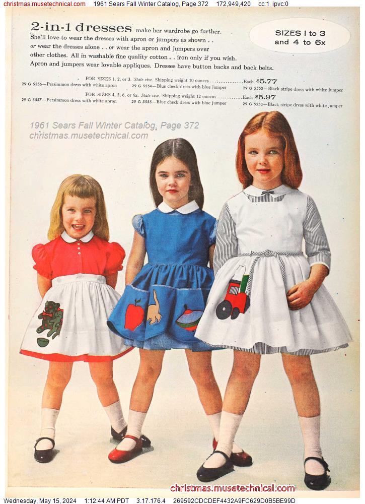1961 Sears Fall Winter Catalog, Page 372