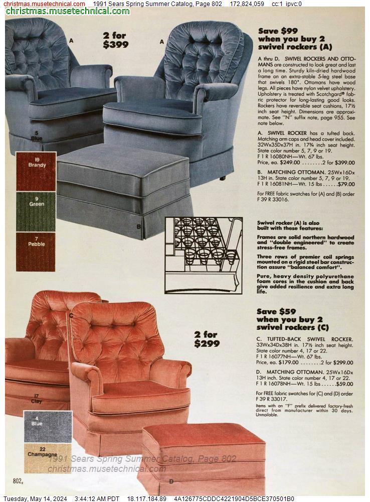 1991 Sears Spring Summer Catalog, Page 802