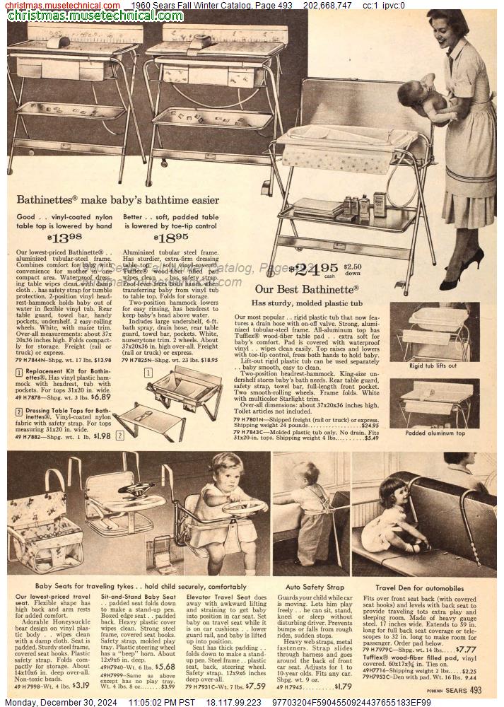 1960 Sears Fall Winter Catalog, Page 493