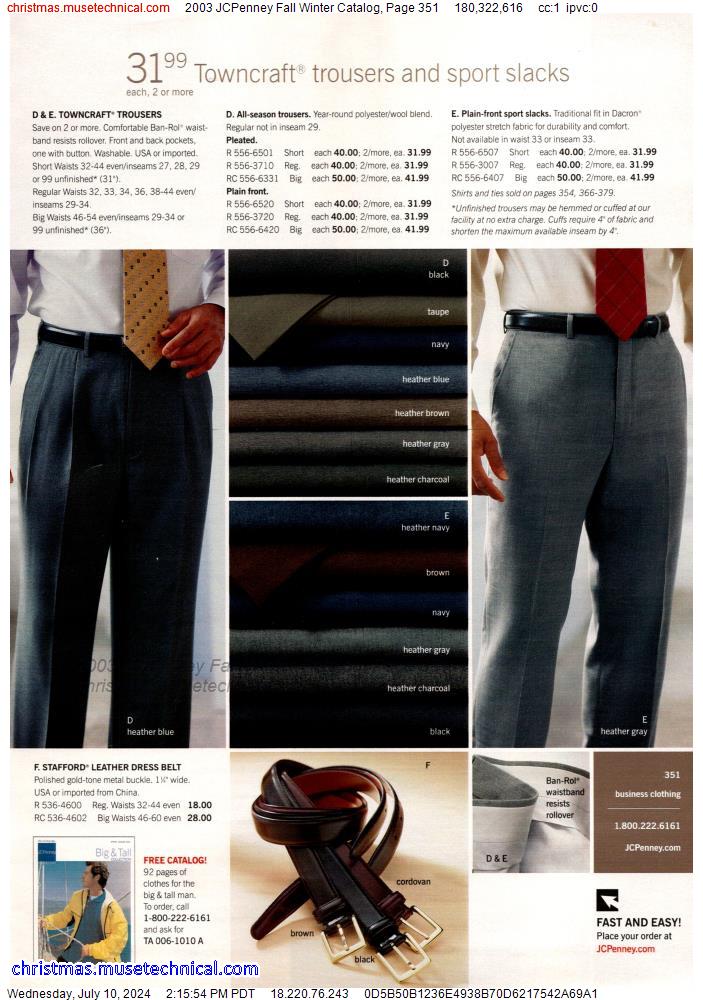 2003 JCPenney Fall Winter Catalog, Page 351