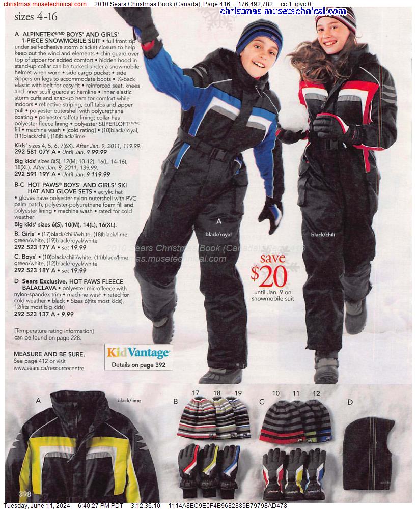 2010 Sears Christmas Book (Canada), Page 416