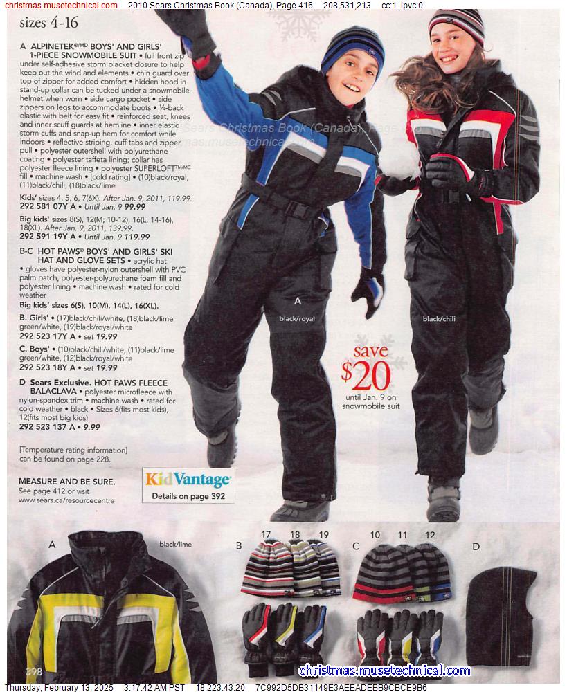 2010 Sears Christmas Book (Canada), Page 416