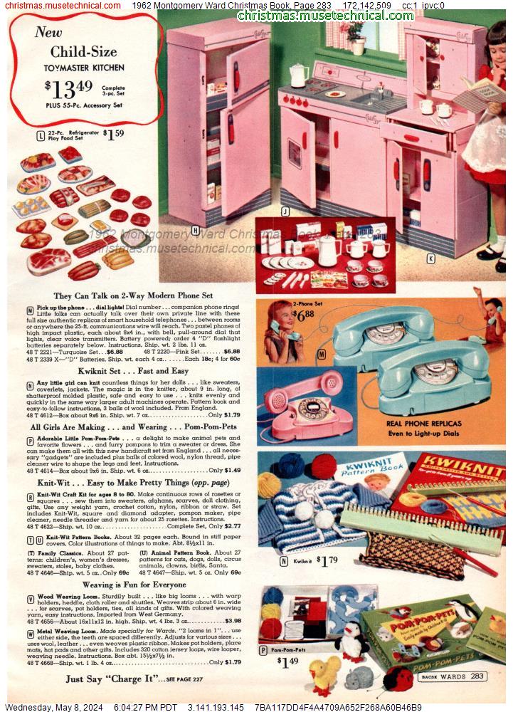 1962 Montgomery Ward Christmas Book, Page 283
