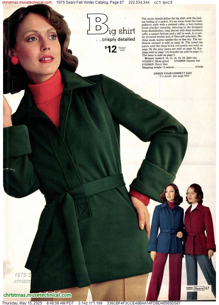 1975 Sears Fall Winter Catalog, Page 67