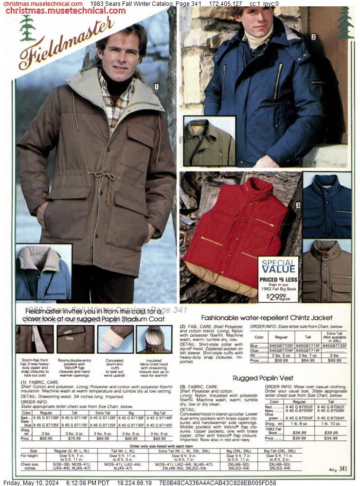 1983 Sears Fall Winter Catalog, Page 341