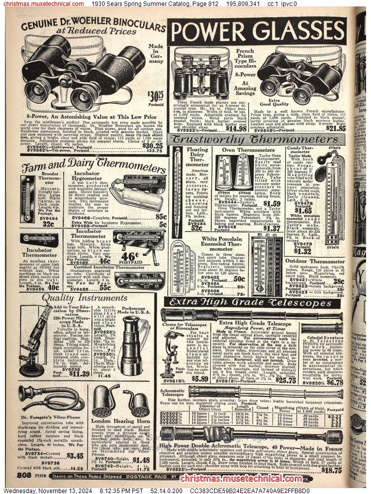 1930 Sears Spring Summer Catalog, Page 812