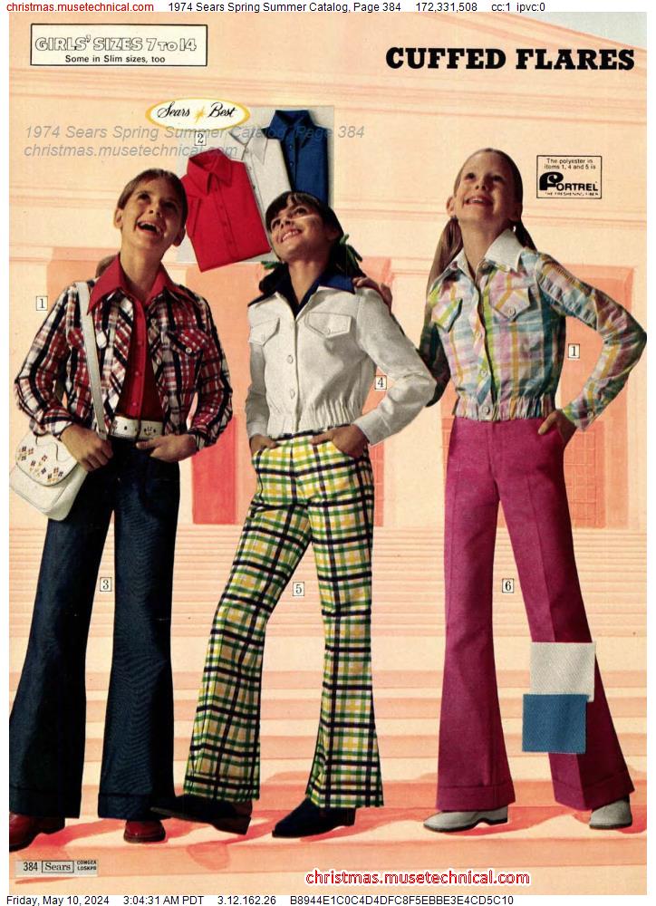 1974 Sears Spring Summer Catalog, Page 384