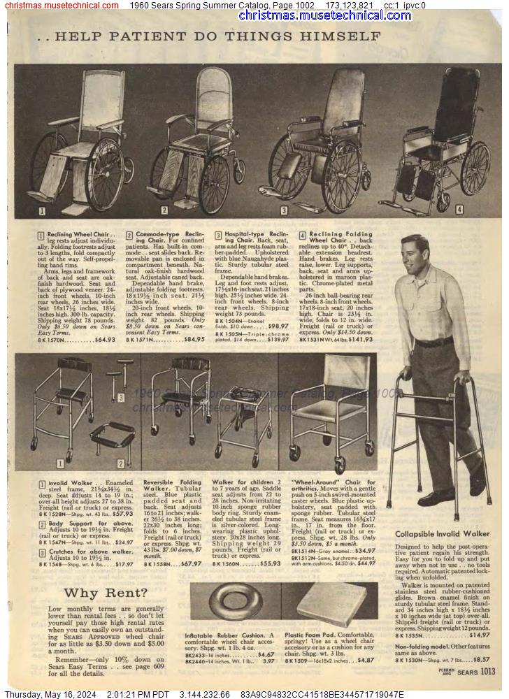 1960 Sears Spring Summer Catalog, Page 1002