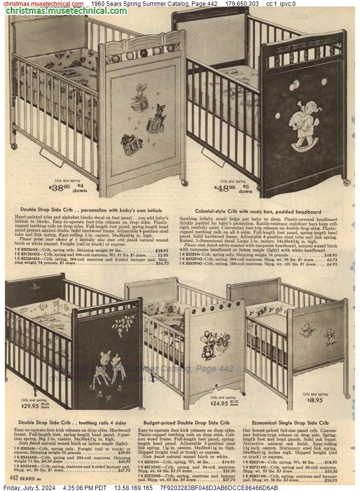 1960 Sears Spring Summer Catalog, Page 442