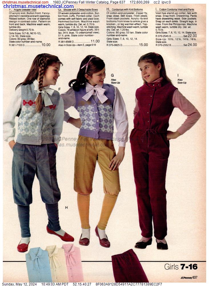 1983 JCPenney Fall Winter Catalog, Page 637